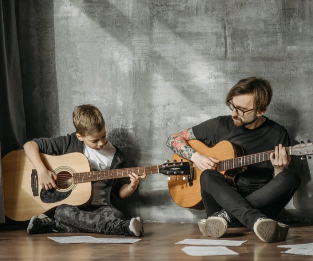 Music teacher jobs Calgary - teaching a lesson at Time Music Studios in West Springs